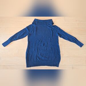 GUC Halogen Blue Turtleneck Sweater Tunic – Size Large